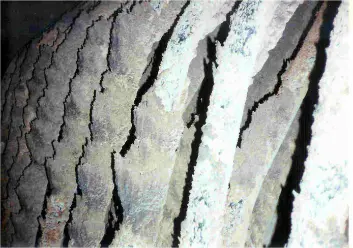 Superheater tube fouling