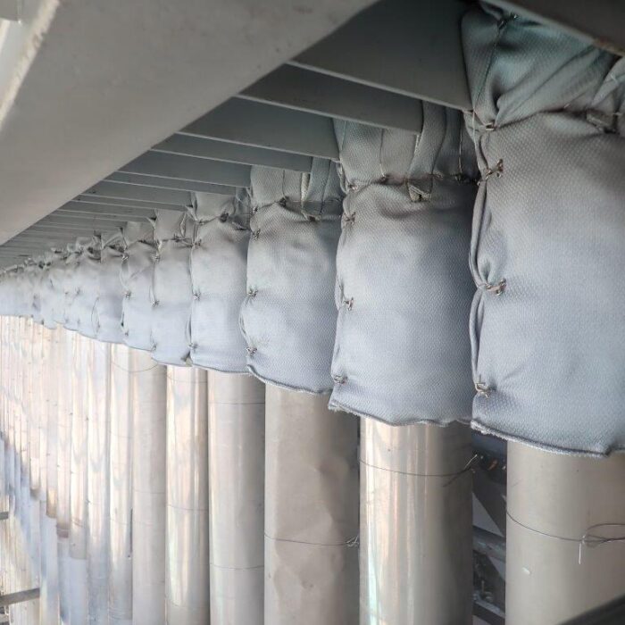 Removable Insulation Jacket I-Cover installed on outlet tubes